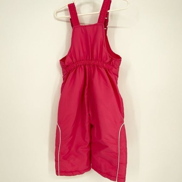 London Fog ski bib or snow bib Hot Pink 12 Mo - Picture 2 of 5